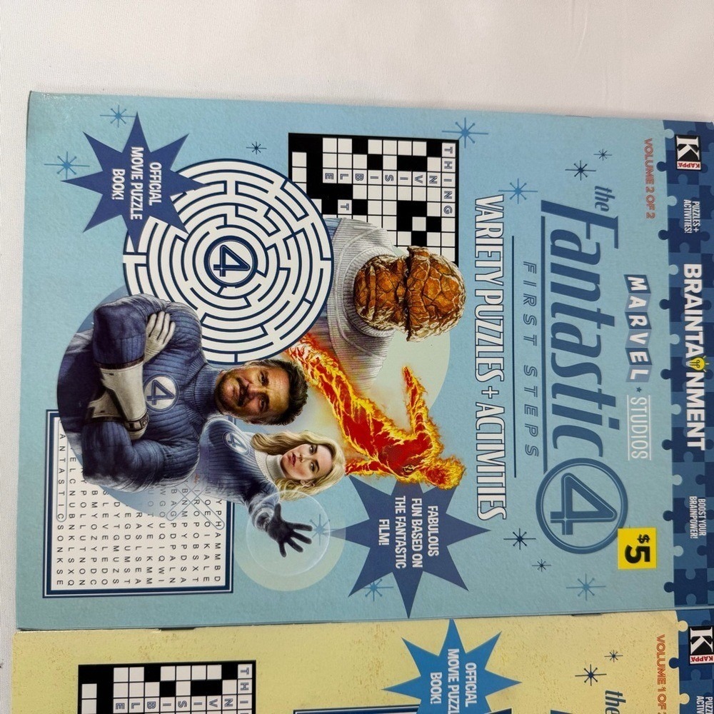 Marvel Studios Fantastic 4 First Steps Variety Puzzles Activities Vol 1 & 2 Set - Picture 2 of 8